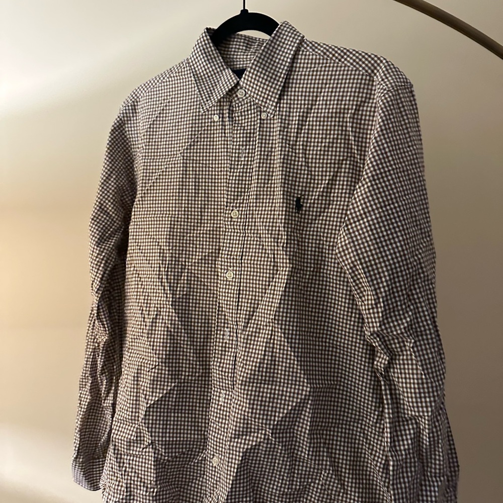 Ralph Lauren Black and White Casual Button Down Shirt